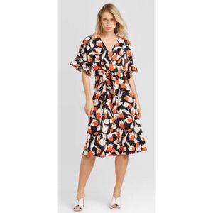 Who What Wear short sleeve dress spring tulips